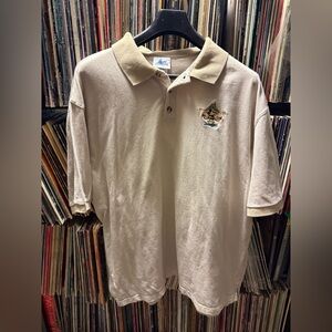 Y2K (2005) Disney 50th Anniversary Beige Polo Shirt Size XXL